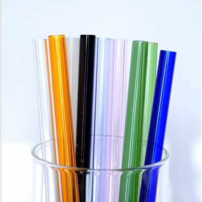 Healthy Glass Straw Eco-Friendly Household Glass Straight Pipet Tubularis