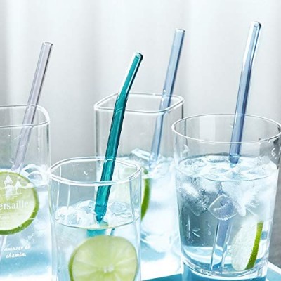 Smoothie Drinking Glass Straws Lead-free Reusable Long Drinking Straws For Milkshakes Bubble Tea Waimaotong Top Seller 2020