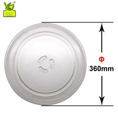 DIA360mm Microwave glass plate/microwave glass turntable plate/glass turntable tray