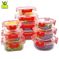 Glass Meal Prep Containers Compartment - Bento Box Containers Glass Food Storage Containers with Lids